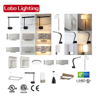 Listé UL Holiday Inn Express Formula Blue IHG Lampes de bureau d'hôtel Lampe de table de lecture LED pour chambre d'hôtes avec 2 ports de charge USB