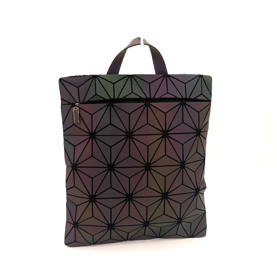 Wholesale Student Backpack Bag For College Stylish Waterproof Geometric Luminous Backpack Women
