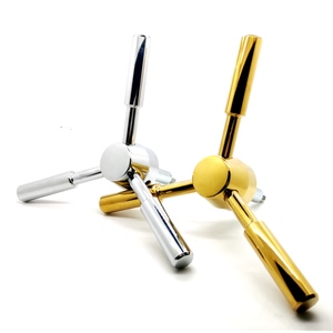Small 3 Spoke Gun Safe Handle Textured Vault <strong>Door</strong> Handle with 3 Levers, for Bank Cabinet, Safe Box Replacement - Product Image 4
