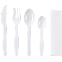 Ensemble de couverts jetables pliables en gros – Fourchette, cuillère, couteau – Kit d'ustensiles de voyage portables pour le camping, les pique-niques et les repas en extérieur