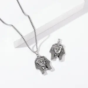 Fashion Vintage Sphinx Egyptian Pharaoh Creative Religious Pendant Necklace Men Gifts