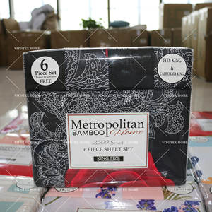 बैंगनी नीले पुष्प पैनी रानी शीट सेट, 4 टुकड़ा नरम मुद्रित माइक्रोफाइबर बेडिंग शीट अतिरिक्त गहरी जेब - Product Image 2