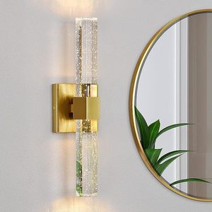 Cristal Or <span class=keywords><strong>Chrome</strong></span> Applique Murale Moderne <span class=keywords><strong>Salle</strong></span> <span class=keywords><strong>De</strong></span> Bains Luminaire Hôtel Éclairage Vanité Lumières pour <span class=keywords><strong>Salle</strong></span> <span class=keywords><strong>De</strong></span> Bains - Product Image 1
