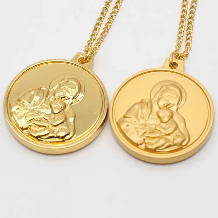 Saint médaille catholique argent miracle médaille religieuse chrétienne