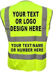 Gilets de sécurité haute visibilité avec logo personnalisé, bandes réfléchissantes pour vêtements de travail de construction, équipe routière, cadeaux promotionnels personnalisés - Product Image 2