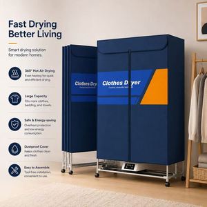 Sèche-linge électrique semi-automatique portable ZF-2302, 1400W, haute puissance, séchage rapide, fonctionnement silencieux, plastique ABS, énergie, hôtel - Product Image 5