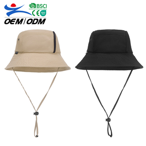 New Arrival Custom Plain Fashion Black Camping Bucket <b>Hat</b> <b>Sun</b> Protection Quick Dry Climbing Fisherman <b>Hat</b> for Women <b>Men</b> - Product Image 1
