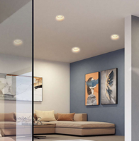 GC07032 Downlight LED en gypse de style minimaliste moderne intégré 5W 7W 10W Spot de plafond encastré sans garniture en plâtre