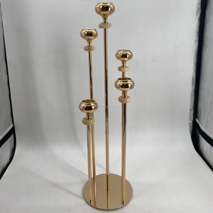 Decoration Gold Tall Metal Center Pieces <strong>Dining</strong> <strong>Table</strong> Luxury Wedding <strong>Centrepiece</strong> - Product Image 6