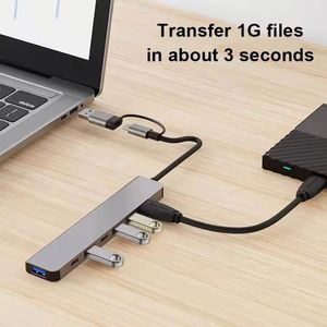 7 in 1 USB <b>Hub</b> 3.0 Multiport Docking Station Type <b>C</b> Splitter 5W PD Adaptor Data <b>Hub</b> Dock for Notebook Laptop Tablet PC - Product Image 5