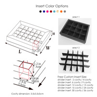 Boîtes à chocolats et bonbons personnalisées en papier écologique avec insert divisé, finition dorée mate, feuille de plastique PVC, vente en gros