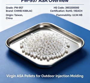 Granulés ASA vierges PW-957 à haute fluidité et haute brillance, résistants aux intempéries, pour l'injection de boîtiers extérieurs d'antennes satellite - Product Image 5