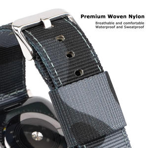 Cinturino in Nylon Mimetico per <span class=keywords><strong>Apple</strong></span> <span class=keywords><strong>Watch</strong></span> Serie 7 8 <span class=keywords><strong>SE</strong></span>, Compatibile con IWatch Ultra 49mm 45mm 41mm, Cinturino Sportivo Colorato - Product Image 3