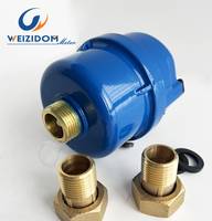 Compteur d'eau volumétrique à piston rotatif DN15, corps en laiton, IP68, personnalisable OEM, certifié ISO4064