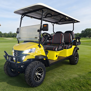 Voiturette de golf électrique certifiée CE 2+2 places pour aéroport et usage familial avec batterie autonomie 70-90 km pour événements professionnels - Product Image 1