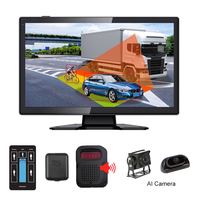 Sistema de Cámara de Reversa con Monitor Cuádruple AHD de 10.1 Pulgadas y 4 Canales, con Visión Nocturna y 1080P para Camiones y Autobuses Comerciales
