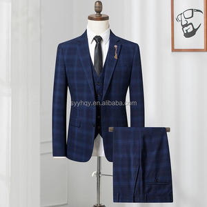 2026 automne mode minceur balle 3 pièces hommes affaires ensemble hommes <span class=keywords><strong>mariage</strong></span> marié robe Hall ensemble - Product Image 1