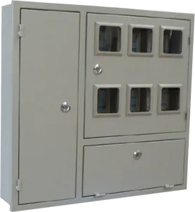 FAMG Double Door Series Electric Meter Box Open Installation 201 Stainless Steel Distribution Box Electric Meter Box