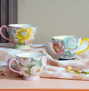 Tazas de Cerámica Hechas a Mano Personalizadas de Fábrica con MOQ Bajo, Tazas de Cerámica para Café, Leche, Cereal, Espresso y Té de 16 oz - Product Image 1