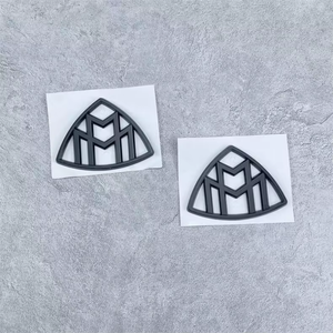 Pour <span class=keywords><strong>Mercedes</strong></span>-Benz Nouveau Maybach Emblème Classe S Badge arrière GLS480 Badge arrière Pilier C Badge latéral V260 Logo noir modifié Carrosserie - Product Image 4