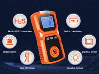 Analyseur de gaz Aikesi 4 en 1, détecteur multi-gaz, LEL, combustible, H2S, O2, CO, détecteur de fuite de gaz portable, industrie