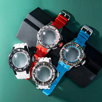 Große mechanische Herrenuhr mit Automatikaufzug, Flyback-Taucherchronographenfunktionen und ultra-komplexen Komponenten