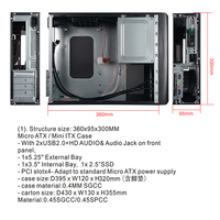 Étui métallique robuste pour armoire atx, haute qualité, cadre ouvert, mini boîtier pour ordinateur, vente en gros