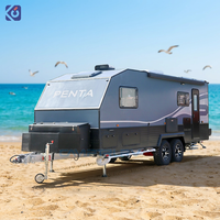 CAMPTRL Caravanes de camping de luxe personnalisées multifonctionnelles de grande taille, remorques de camping, camping-cars, caravanes de voyage avec salle de bain