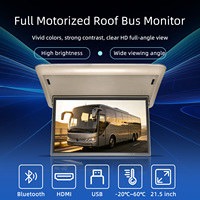 Moniteur motorisé rabattable de 22 pouces pour montage au plafond DC12V/24V, écran LCD Android disponible pour voiture, autocar, camping-car, fourgonnette