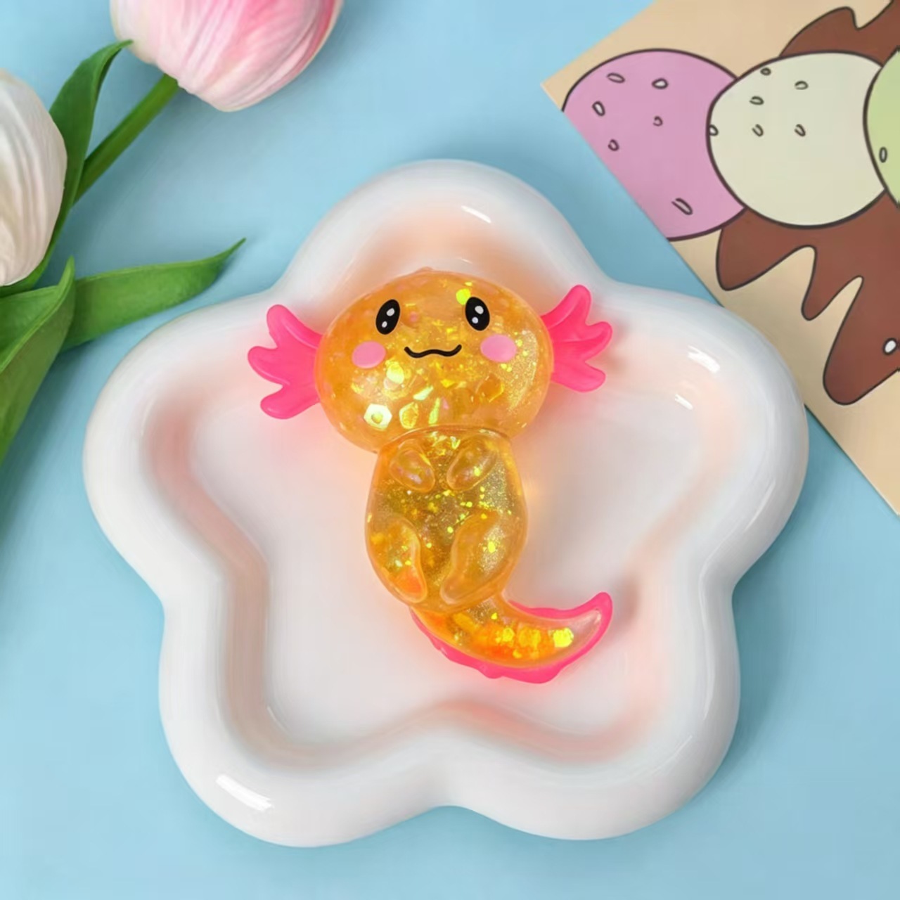 Salamandre 3D maltose pincée d'orange