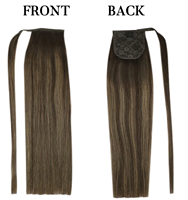 Queue de cheval longue et droite 100 % cheveux humains Remy à clipser, extensions de cheveux naturels, queue de cheval à enrouler