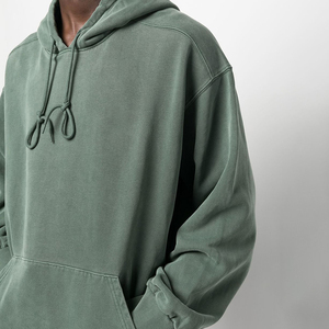 Jersey pesado de alta calidad, logotipo de algodón, Sudadera con capucha, sudaderas con capucha de talla grande para hombre, sudaderas con capucha personalizadas de peso pesado de gran tamaño en blanco - Product Image 1