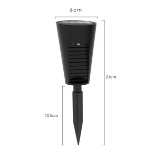 Lampes solaires de jardin Han Sixin, IP65, étanches, à montage au sol, pour aménagement paysager extérieur, allée, pelouse, villa - Product Image 4