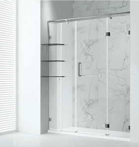 <span class=keywords><strong>Vasca</strong></span> <span class=keywords><strong>da</strong></span> <span class=keywords><strong>Bagno</strong></span> Autoportante con Porta Scorrevole in Vetro Temperato <span class=keywords><strong>e</strong></span> Lega di Alluminio, Design Moderno, Chiusura Morbida, Garanzia 5 Anni, per Hotel/Palestra - Product Image 1