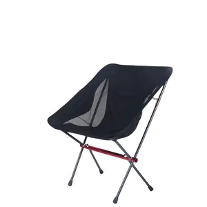 户外背包椅子折叠野营椅重型紧凑型椅子，带尼龙网，用于野营背包徒步旅行