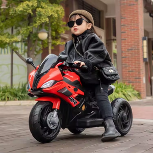 Motocicleta Eléctrica para Niños al por Mayor con Tres Ruedas con Luces Intermitentes, Batería de 6V Recargable, Autos de Juguete para Niños - Product Image 2