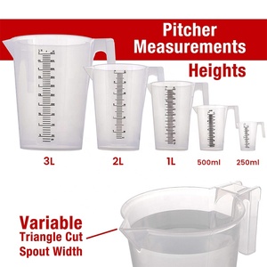 BPA free 2 lít rõ ràng đo bình 2000 ml nhựa đo ly với xử lý - Product Image 4