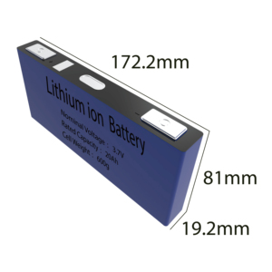 เซลล์แบตเตอรี่ลิเธียมไอออนแบบแท่งปริซึม Super Power Cell สำหรับ 3.65V 20Ah ชาร์จซ้ำได้ NMC 30C-70C 2000 รอบการใช้งาน -40-60 องศาเซลเซียส สำหรับเครื่องมือ - Product Image 1
