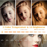 Anneau lumineux LED de 10 pouces pour photographie et TikTok, avec trépied, idéal pour le maquillage et la beauté