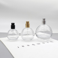 Atomiseur de parfum sphérique en verre fantaisie de qualité supérieure, forme de bulbe, flacon vide pour cosmétiques avec impression sérigraphique, écologique