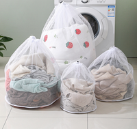 Sac à linge en maille grossière résistant aux déchirures avec cordon de serrage personnalisé, multi-tailles, réutilisable, anti-déformation, pour machine à laver
