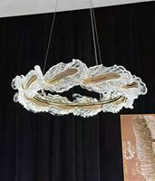 Suspension rectangulaire moderne française, hauteur réglable, LED blanc chaud, taille moyenne, idéale pour les restaurants