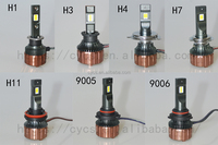 Pièces de véhicule, systèmes d'éclairage automobile, ampoules LED pour phares de voiture V6 CSP 3570 80W 8000LM H1 H3 H4 H7 H11 9005 9006 HB3 HB4