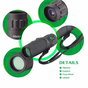 (BM-1036) Jumelles de poche haute puissance 10x25 étanches pour l'extérieur, <span class=keywords><strong>longue</strong></span> portée 1000 m, grand angle, vision HD professionnelle, noires - Product Image 6