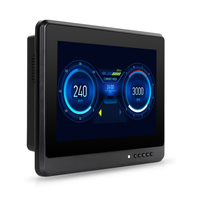 Caméra de voiture GPS Jawest 10,1 pouces 1080P avec télécommande, écran tactile capacitif, moniteur LCD pour véhicule industriel