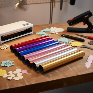 Laminateur à feuille métallique Minc 5 pouces x 9,84 pieds, couleurs assorties métalliques pour le marquage de modèles - Product Image 2