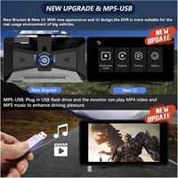 Système de caméra de recul pour camion, caméra de recul, moniteur 10,1 pouces, enregistreur DVR intégré, écran quadruple, 4 canaux 1080P