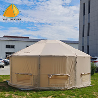 Carpa Mongol Mushe de Una Sola Capa para las Cuatro Estaciones, Apertura Automática Rápida, para 6-8 Personas, Impermeable, Resistente a los Rayos UV, Portátil, para Exteriores
