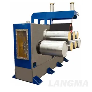 LANGMA Machine de fabrication de fibres discontinues de polyester recyclé pour bouteilles PET Machine à ouate en fibre de polyester psf