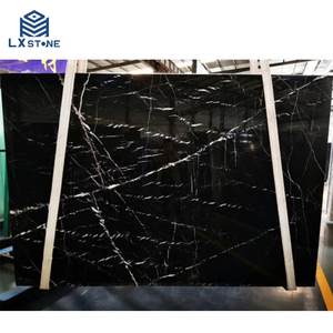 Pasokan Cina dipoles halus hitam Marbel ubin dinding <span class=keywords><strong>Marquina</strong></span> marmer Panel lempeng dinding - Product Image 2
